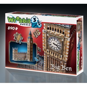 Wrebbit (W3D-2002) - "Big Ben" - 890 Teile Puzzle