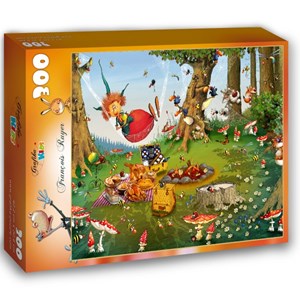 Grafika Kids (01970) - François Ruyer: "Hexe" - 300 Teile Puzzle