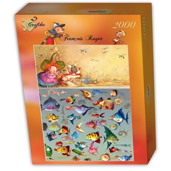 Grafika (T-00565) - François Ruyer: "Hexe" - 2000 Teile Puzzle