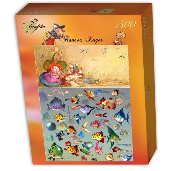 Grafika (T-00566) - François Ruyer: "Hexe" - 1500 Teile Puzzle