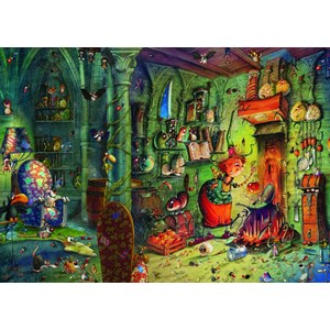 Grafika (T-00584) - François Ruyer: "In der Küche!" - 500 Teile Puzzle