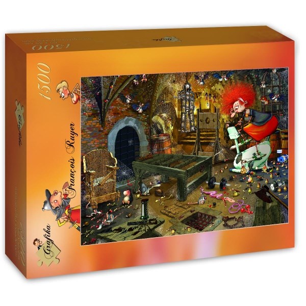 Grafika (T-00594) - François Ruyer: "Fitnessraum" - 1500 Teile Puzzle