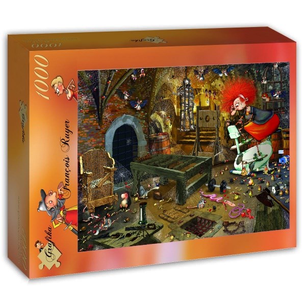 Grafika (T-00595) - François Ruyer: "Fitnessraum" - 1000 Teile Puzzle