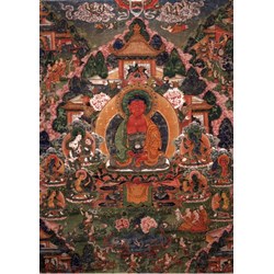 Grafika (T-00600) - "Buddha Amitabha in His Pure Land of Suvakti" - 2000 Teile Puzzle