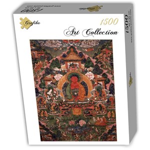 Grafika (T-00601) - "Buddha Amitabha in His Pure Land of Suvakti" - 1500 Teile Puzzle