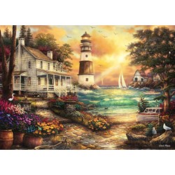 Grafika (T-00709) - Chuck Pinson: "Cottage by the Sea" - 500 Teile Puzzle