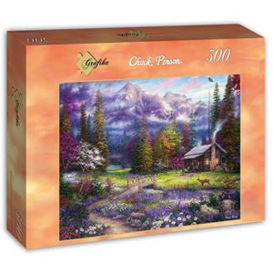 Grafika (T-00717) - Chuck Pinson: "Inspiration of Spring Meadows" - 500 Teile Puzzle