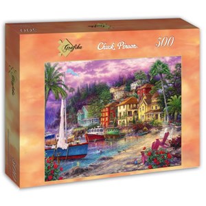 Grafika (T-00721) - Chuck Pinson: "On Golden Shores" - 500 Teile Puzzle