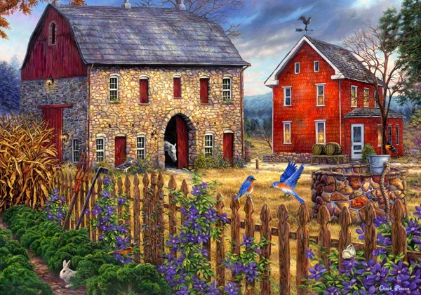 Grafika (02716) - Chuck Pinson: "The Bluebirds' Song" - 1000 Teile Puzzle