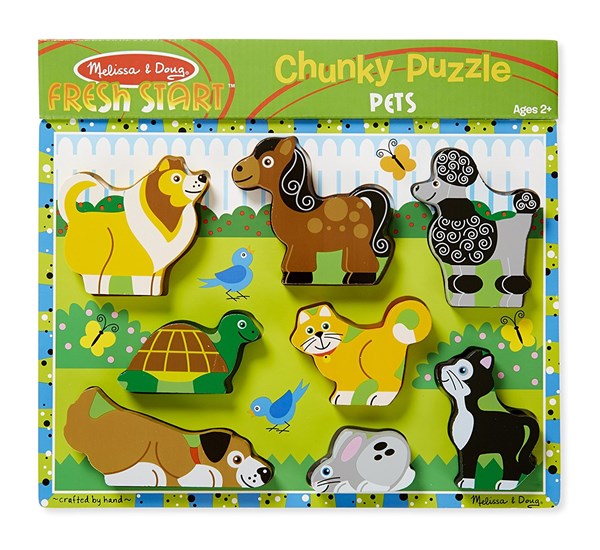 Melissa and Doug (3724) - "Pets" - 8 Teile Puzzle
