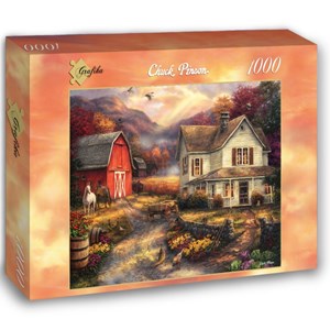 Grafika (02741) - Chuck Pinson: "Relaxing on the Farm" - 1000 Teile Puzzle