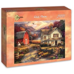 Grafika (T-00763) - Chuck Pinson: "Relaxing on the Farm" - 2000 Teile Puzzle