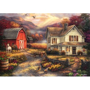 Grafika (T-00764) - Chuck Pinson: "Relaxing on the Farm" - 1500 Teile Puzzle