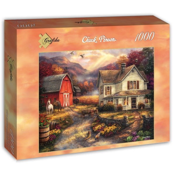 Grafika (T-00765) - Chuck Pinson: "Relaxing on the Farm" - 1000 Teile Puzzle
