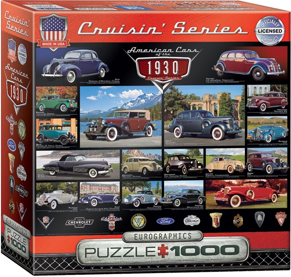 Eurographics (8000-0674) - "American Cars of the 1930s" - 1000 Teile Puzzle