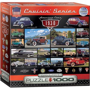 Eurographics (8000-0674) - "American Cars of the 1930s" - 1000 Teile Puzzle