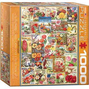 Eurographics (8000-0806) - "Blumen-Saatgutkatalog" - 1000 Teile Puzzle