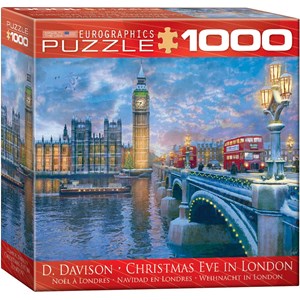 Eurographics (8000-0916) - Dominic Davison: "Weihnacht in London" - 1000 Teile Puzzle