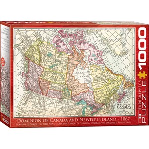 Eurographics (6000-5304) - "Landkarte von Kanada" - 1000 Teile Puzzle
