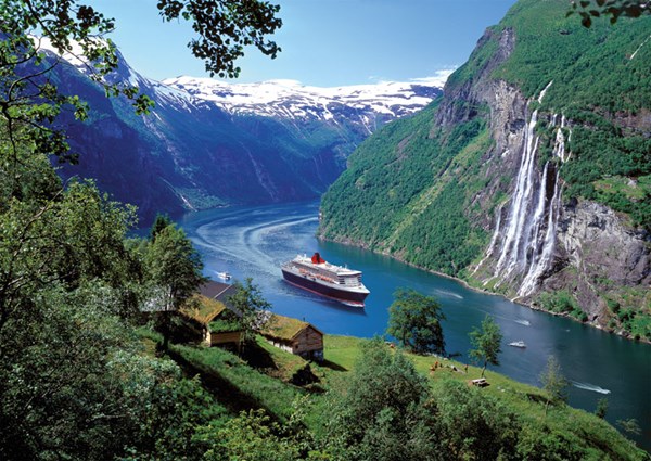 Ravensburger (15804) - "Norwegischer Fjord" - 1000 Teile Puzzle