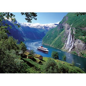 Ravensburger (15804) - "Norwegischer Fjord" - 1000 Teile Puzzle