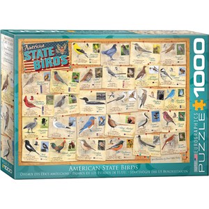 Eurographics (6000-5327) - "Amerikanische Staatsvögel" - 1000 Teile Puzzle