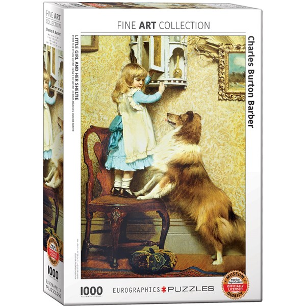 Eurographics (6000-5330) - Charles Burton Barber: "Kleines Mädchen mit Hund" - 1000 Teile Puzzle