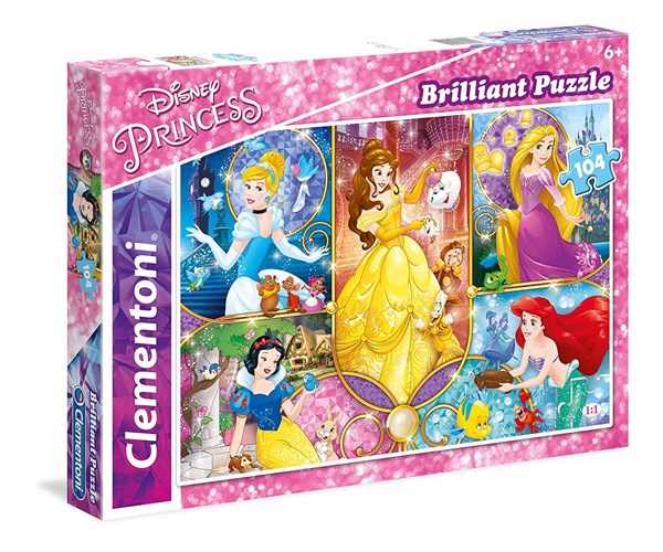 Clementoni (20140) - "Disney Prinzessinnen, Märchenhaft" - 104 Teile Puzzle