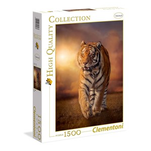 Clementoni (31806) - "Heranschleichender Tiger" - 1500 Teile Puzzle