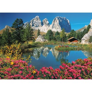 Clementoni (39459) - "Pordoi Pass, Dolomites, Italy" - 1000 Teile Puzzle