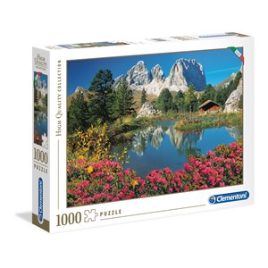 Clementoni (39459) - "Pordoi Pass, Dolomites, Italy" - 1000 Teile Puzzle