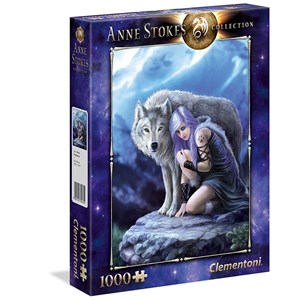 Clementoni (39465) - Anne Stokes: "Beschützer" - 1000 Teile Puzzle