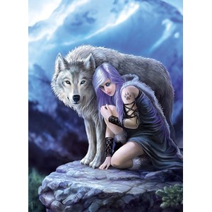 Clementoni (39465) - Anne Stokes: "Beschützer" - 1000 Teile Puzzle