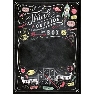 Clementoni (39468) - "Kreidetafel, Think Outside the Box" - 1000 Teile Puzzle