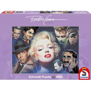 Schmidt Spiele (57550) - Renato Casaro: "Marilyn Monroe und Freunde" - 1000 Teile Puzzle
