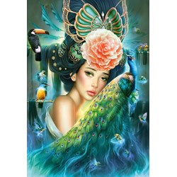 Castorland (C-103195) - "Lady with a Peacock" - 1000 Teile Puzzle