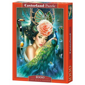 Castorland (C-103195) - "Lady with a Peacock" - 1000 Teile Puzzle