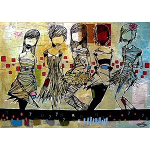 Heye (29418) - Aaron Kraten: "Girls / Filles" - 1000 Teile Puzzle