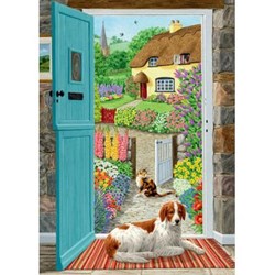 Falcon (11040) - "Through the Cottage Door" - 500 Teile Puzzle