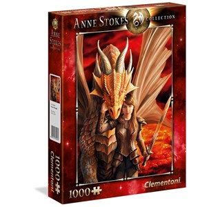 Clementoni (39464) - Anne Stokes: "Innere Stärke" - 1000 Teile Puzzle