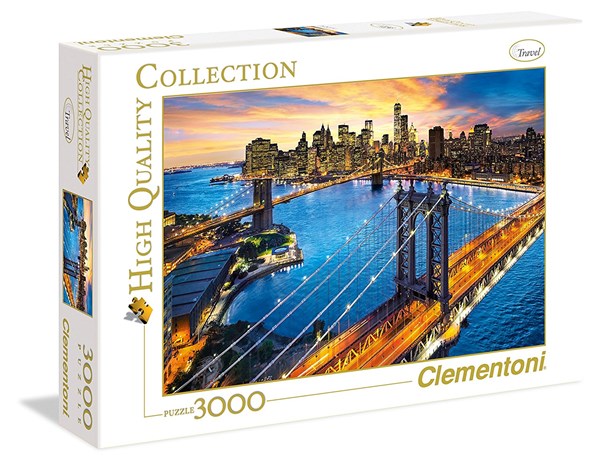 Clementoni (33546) - "New York im Abendglanz" - 3000 Teile Puzzle