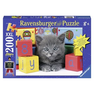 Ravensburger (13908) - "Grey Kitten" - 200 Teile Puzzle