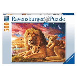 Ravensburger (14252) - "Löwenfamlie" - 500 Teile Puzzle