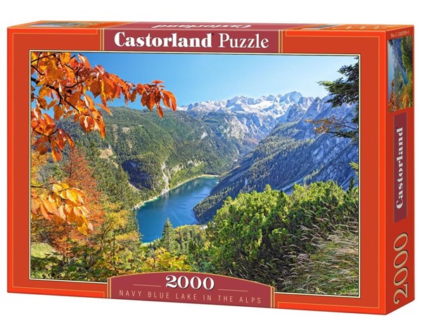 Castorland (C-200399) - "Navy Blue Lake in The Alps" - 2000 Teile Puzzle