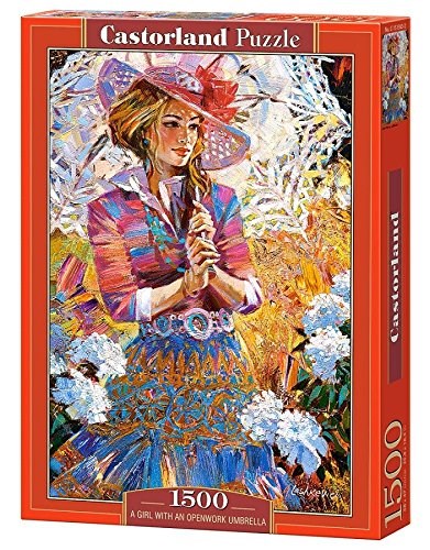 Castorland (C-151363) - Alexander Lashkevich: "A Girl with an Openwork Umbrella" - 1000 Teile Puzzle