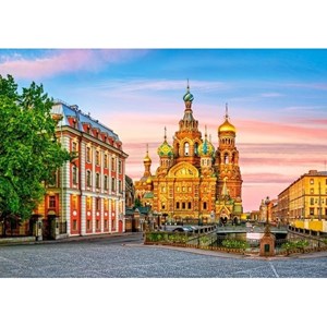 Castorland (B-52257) - "The Church In Saint-Petersburg" - 500 Teile Puzzle