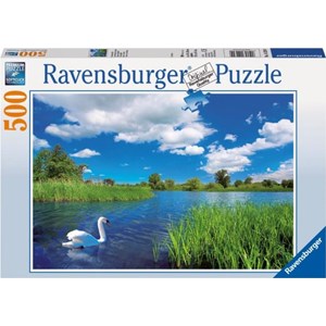 Ravensburger (14230) - "Schwanenidylle" - 500 Teile Puzzle