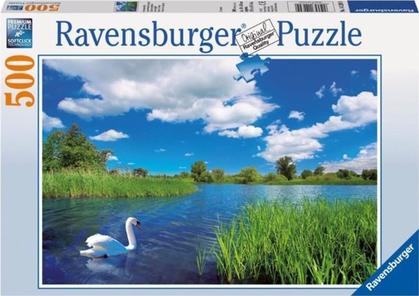 Ravensburger (14230) - "Schwanenidylle" - 500 Teile Puzzle