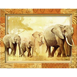 Ravensburger (14893) - "Afrikanische Riesen" - 500 Teile Puzzle