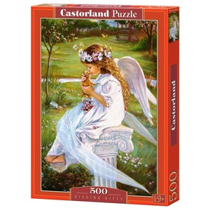 Castorland (B-51748) - "Kissing Kitty" - 500 Teile Puzzle